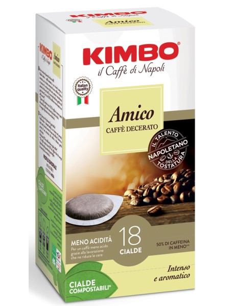 KIMBO AMICO CAFFE' DECERATO 18 CIALDE