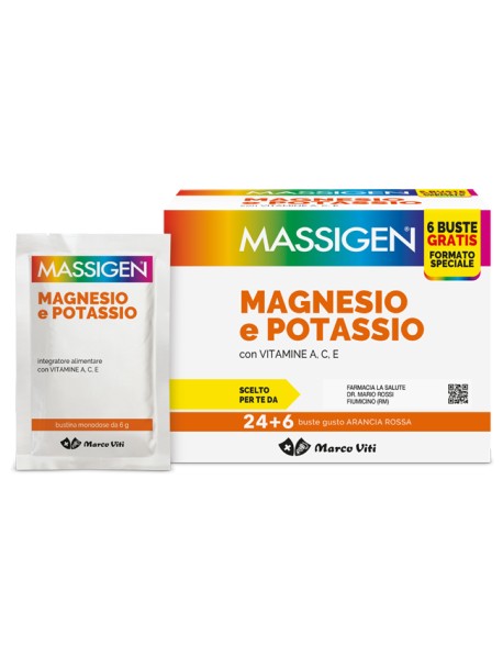 MAGNESIO E POTASSIO 24 + 6 BUSTINE