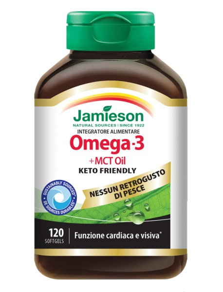 JAMIESON OMEGA 3+MCT OIL 120SO