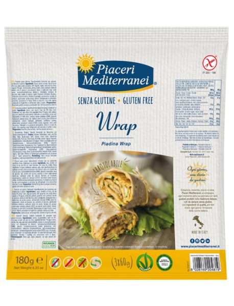 PIACERI MEDITERRANEI PIADINA WRAP 180G