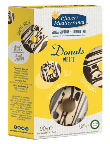 PIACERI MEDITERRANEI DONUTS WHITE 2 PEZZI