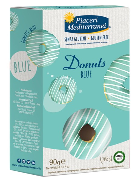 PIACERI MEDITERRANEI DONUTS BLUE 90G