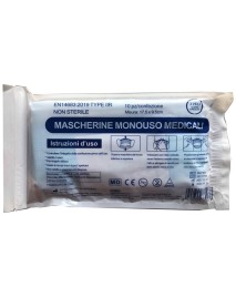 MASCHERINA CHIR MONOUSO 10PZ