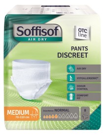 SOFFISOF AIR DRY PANTS DISCREET MISURA MEDIUM 8 PANNOLONI