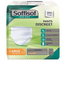 SOFFISOF AIR DRY PANTS DISCREET EXTRA MISURA LARGE 7 PANNOLONI 