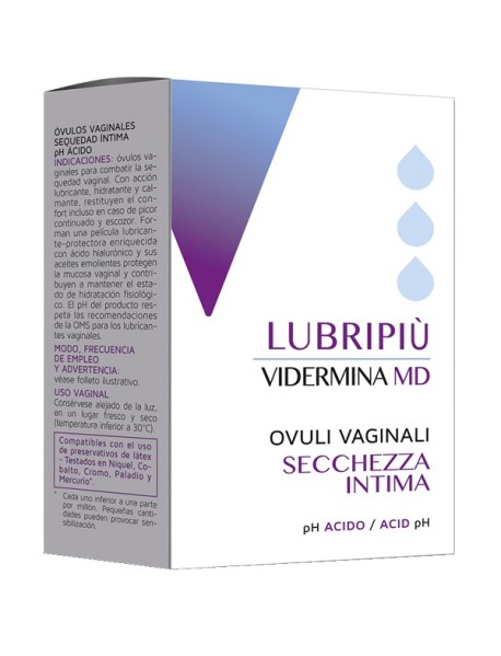 VIDERMINA LUBRIPIU' 10 OVULI VAGINALI 