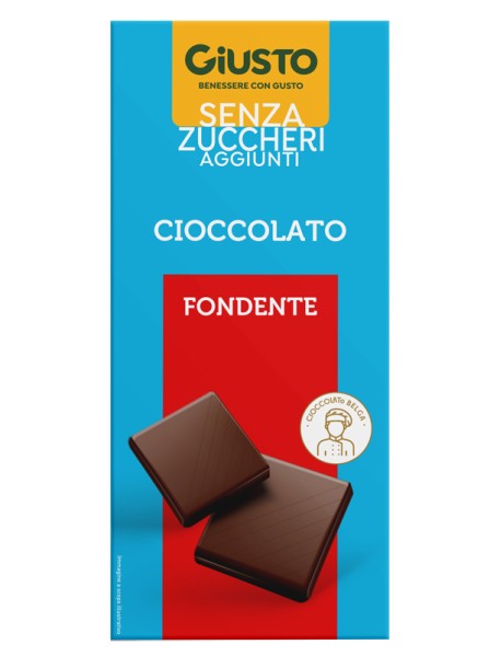 GIUSTO SENZA ZUCCHERI AGGIUNTI CIOCCOLATO FONDENTE 85G