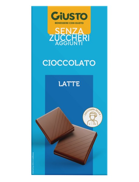 GIUSTO SENZA ZUCCHERI AGGIUNTI CIOCCOLATO AL LATTE 85G