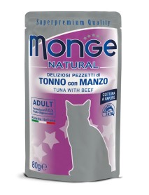 MONGE BUSTE TONNO/MANZO 80G