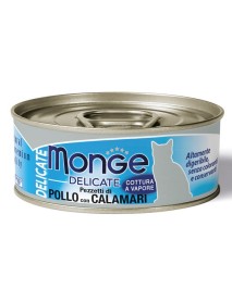 MONGE DELIC POLLO/CALAMARI 80G