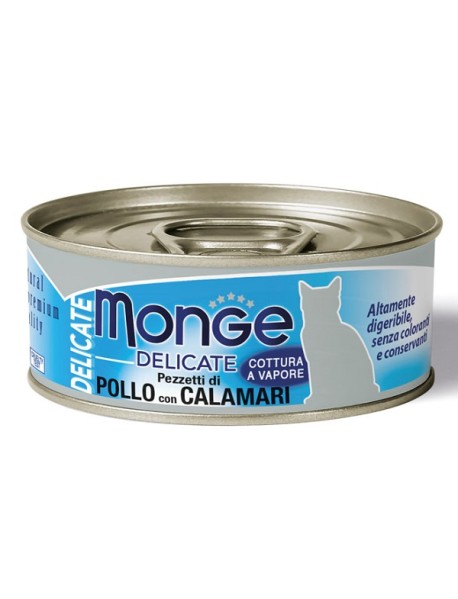 MONGE DELIC POLLO/CALAMARI 80G