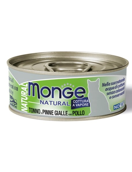 MONGE NATURAL TONNO PAC C/POLL