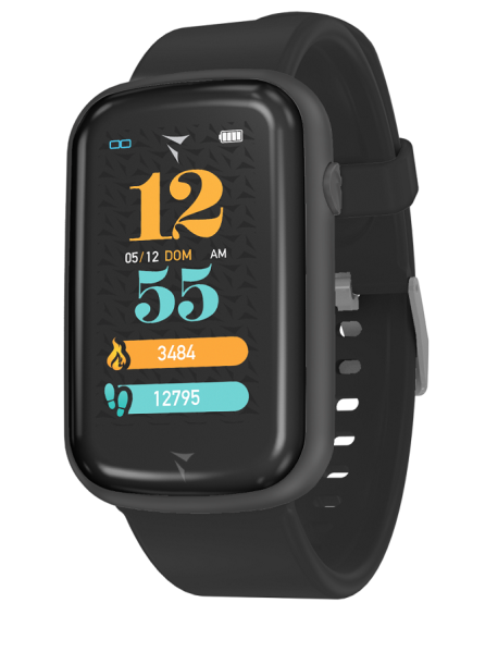 STEPS Smartwatch Total Black