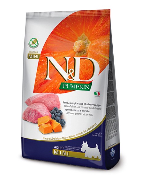 N&D GF P LAMB&BLU AD MINI2,5KG