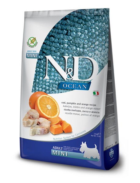 N&D OCEAN DOG COD&OR MINI 800G