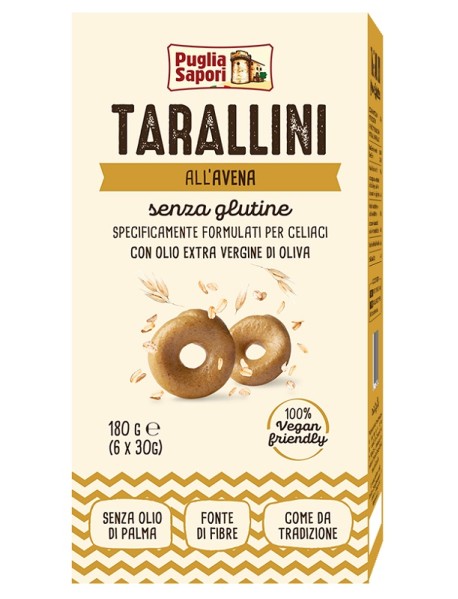 PUGLIA SAPORI TARALLINI ALL'AVENA 180G