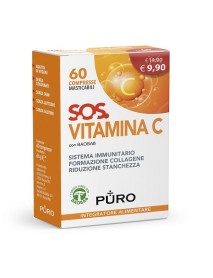 PURO SOS VITAMINA C 60 COMPRESSE MASTICABILI