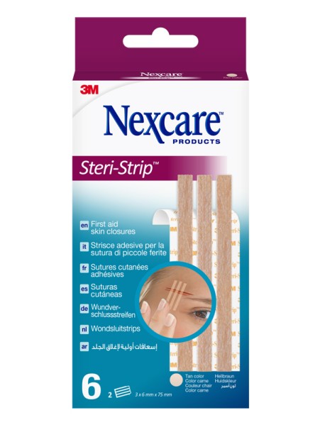 NEXCARE STERI STRIP CARNE 6X75