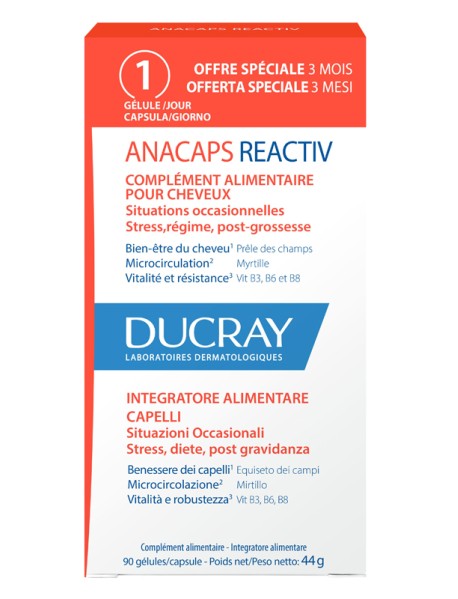 DUCRAY ANACAPS REACTIV GEL 90 CAPSULE