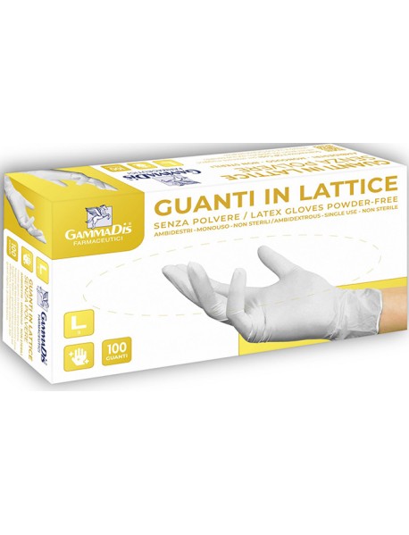 GUANTI LATT S/POL S 100PZ GAMMAD