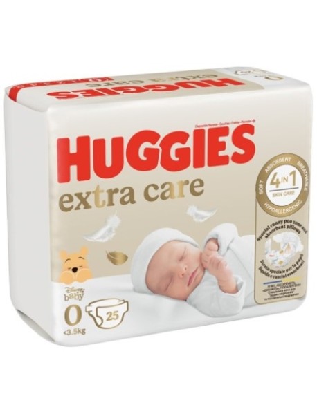 HUGGIES EXTRA CARE 0 25PZ