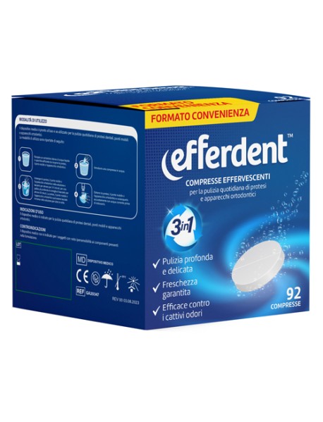 EFFERDENT EFFERVESCENTI 92CPR