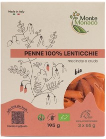 PENNE 100% FARINA LENTICC3X65G