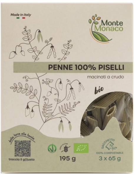 PENNE 100% FARINA PISELLI3X65G