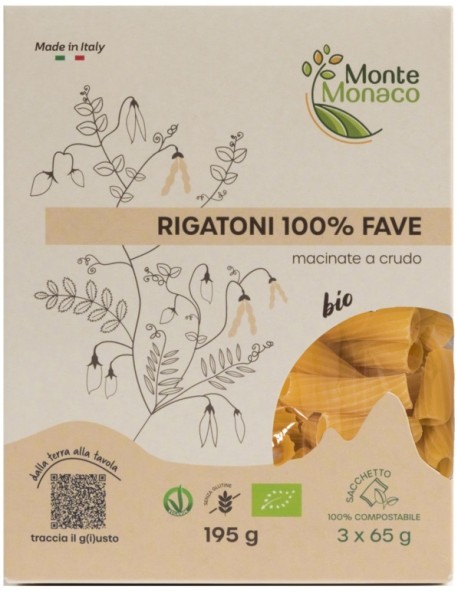 RIGATONI 100% FARINA FAVA3X65G