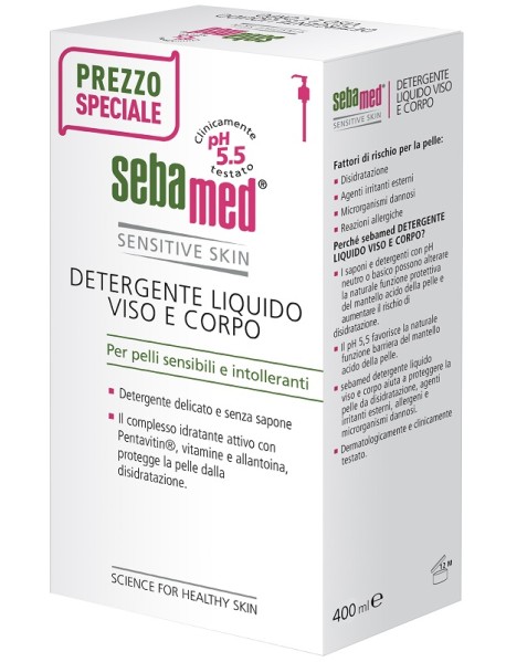 SEBAMED DETERGENTE VISO CORPO