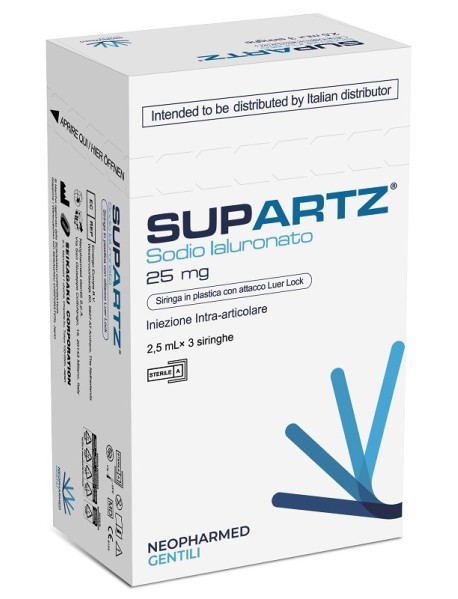 SUPARTZ SIRINGA INTRA-ARTICOLARE 2,5ML 3 SIRINGHE