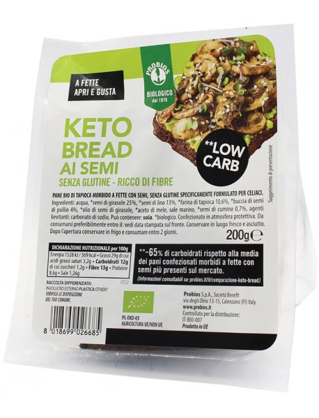 PROBIOS Keto Bread C/Semi 200g