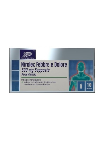 NIROLEX FEBBRE DOL*10SUPP500MG