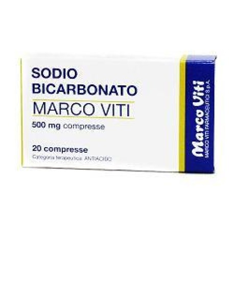 MARCO VITI SODIO BICARBONATO 500MG 20 COMPRESSE