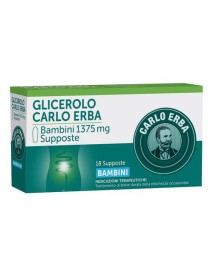 CARLO ERBA GLICEROLO BAMBINI 18 SUPPOSTE 1375MG