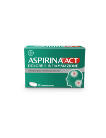 ASPIRINA ACT DOLORE E INFIAMMAZIONE 12 COMPRESSE 1G