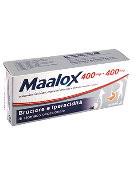 MAALOX*40CPR MAST400MG+400MG GMM