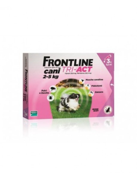 MERIAL FRONTLINE TRI-ACT CANI 2-10KG 3 PIPETTE 0,5ML 
