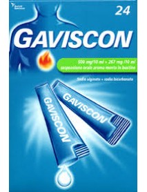 GAVISCON 24 BUSTINE 500MG+267MG/10ML