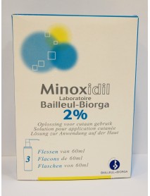 MINOXIDIL BIORGA SOLUZIONE CUTANEA 2% 3 FLACONI 60ML 